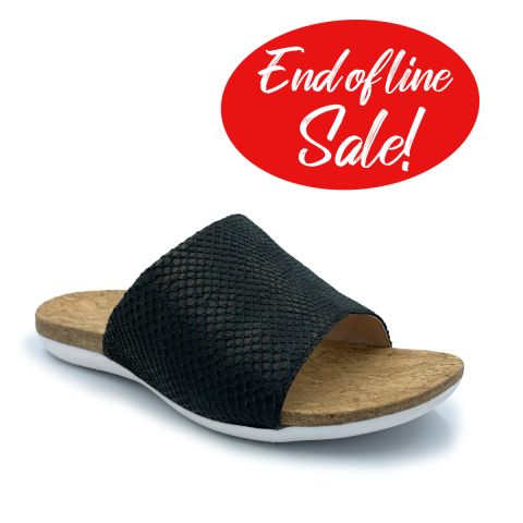 SUBER Orthotic Flip Flops | Black One-Strap | FootActive  