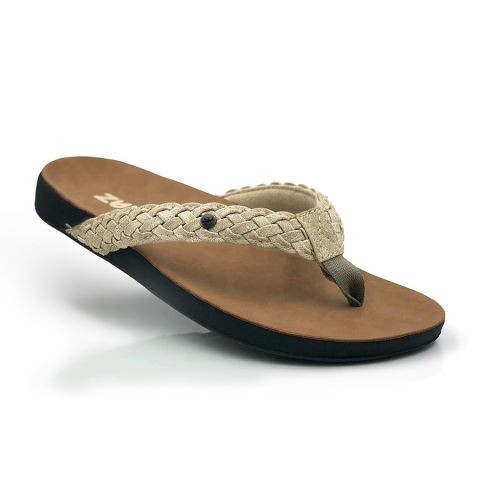 XANTHE Orthotic Flip Flops | CREAM | ZULLAZ